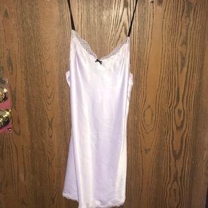 white/light pink victoria secret slip